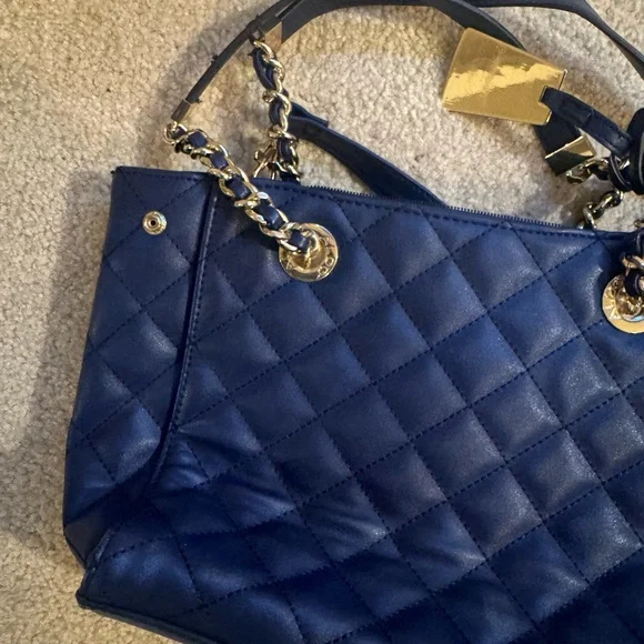 ALDO Blue Quilted Women's Bag - Picture 4 of 5